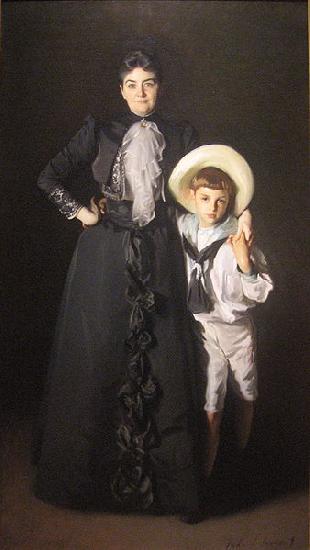 John Singer Sargent WLA lacma John Singer Sargent Portrait of Mrs Edward L Davis and Her Son oil painting image